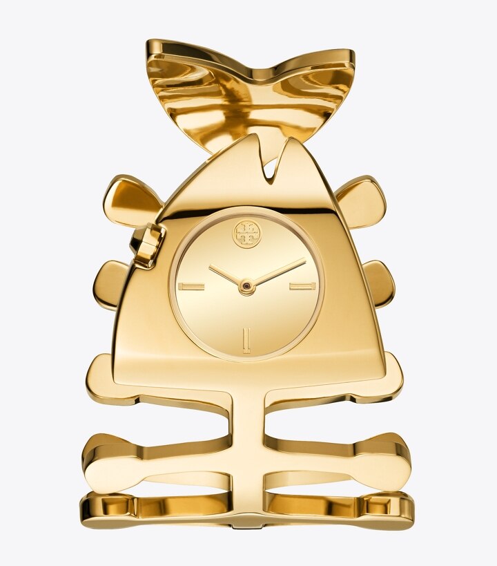 gold cuff watch