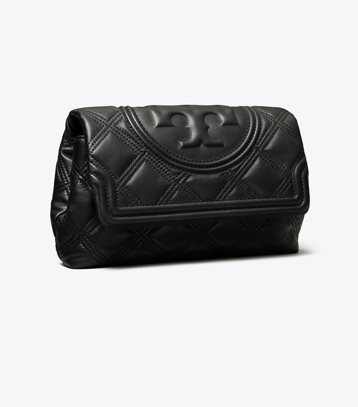 tory burch black clutch