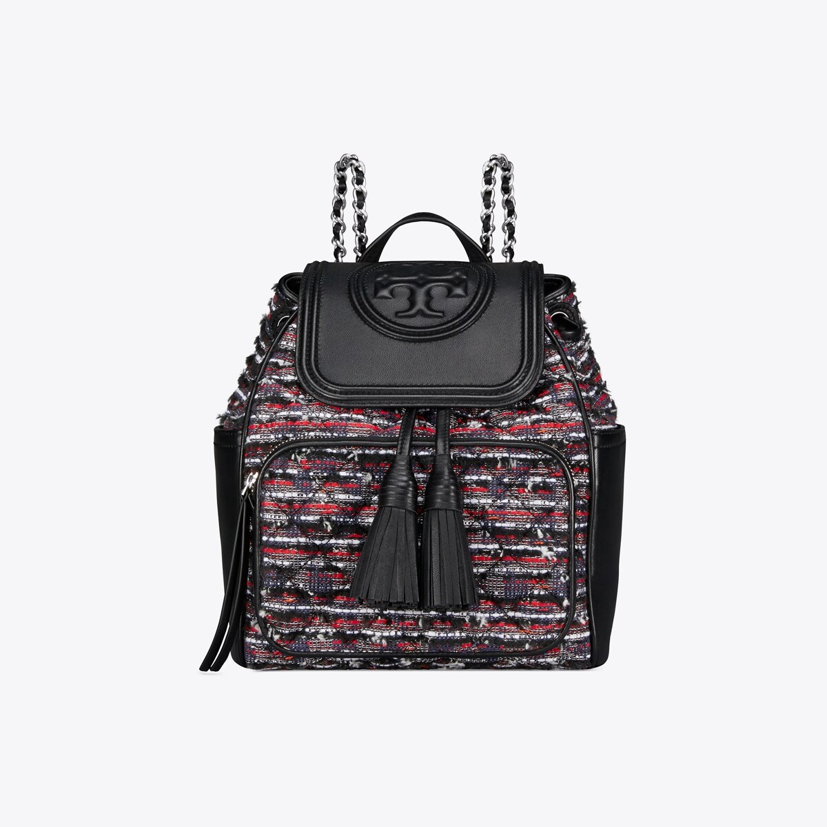 tory burch fleming tweed backpack