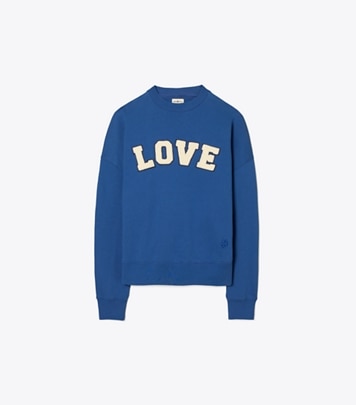 French Terry Love Hoodie: Women's Designer Sweaters | Tory Sport
