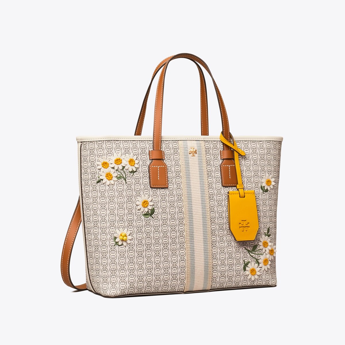 tory burch gemini link leather small tote