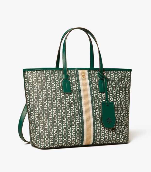 small gemini link coated canvas tote tory burch