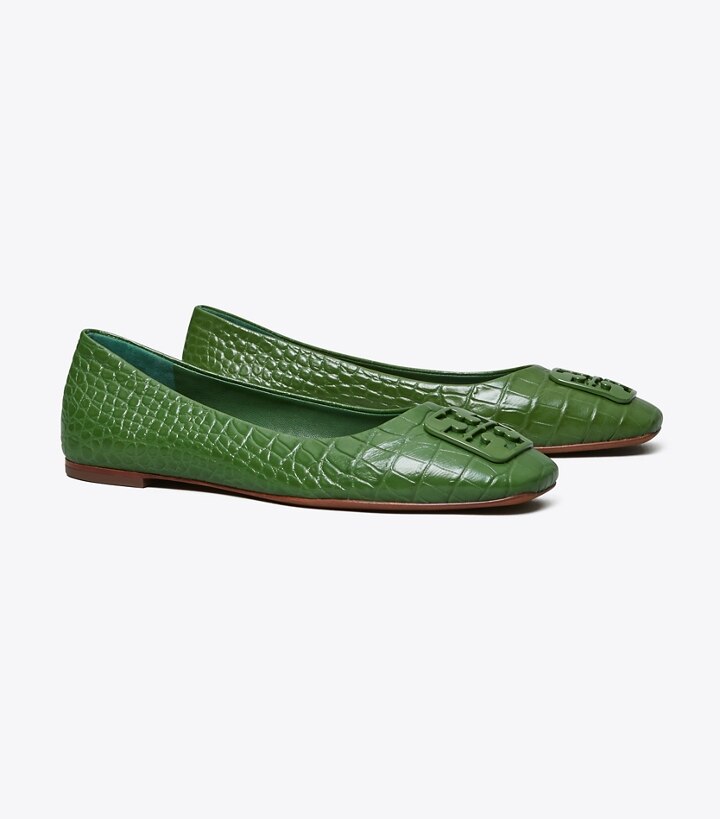 green tory burch flats