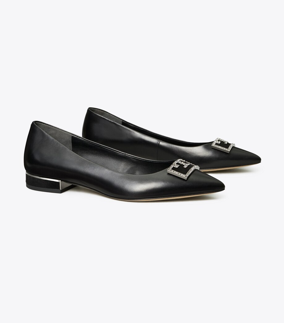 Tory Burch GIGI EMBELLISHED POINTED-TOE FLAT