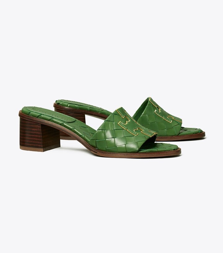 tory burch ines mid heel slide