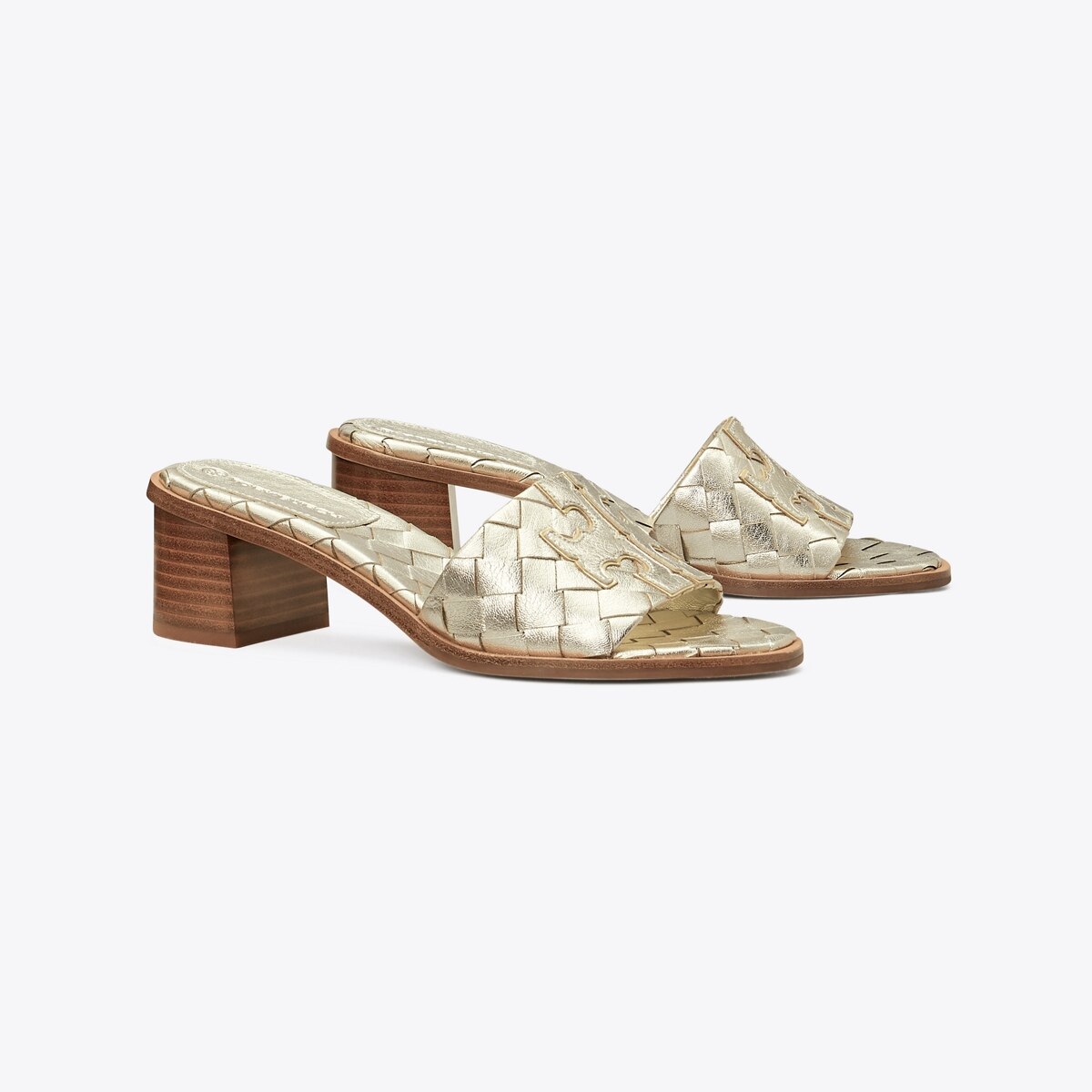 tory burch ines mid heel slide