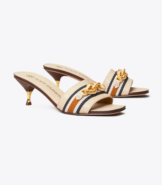 tory burch striped slide