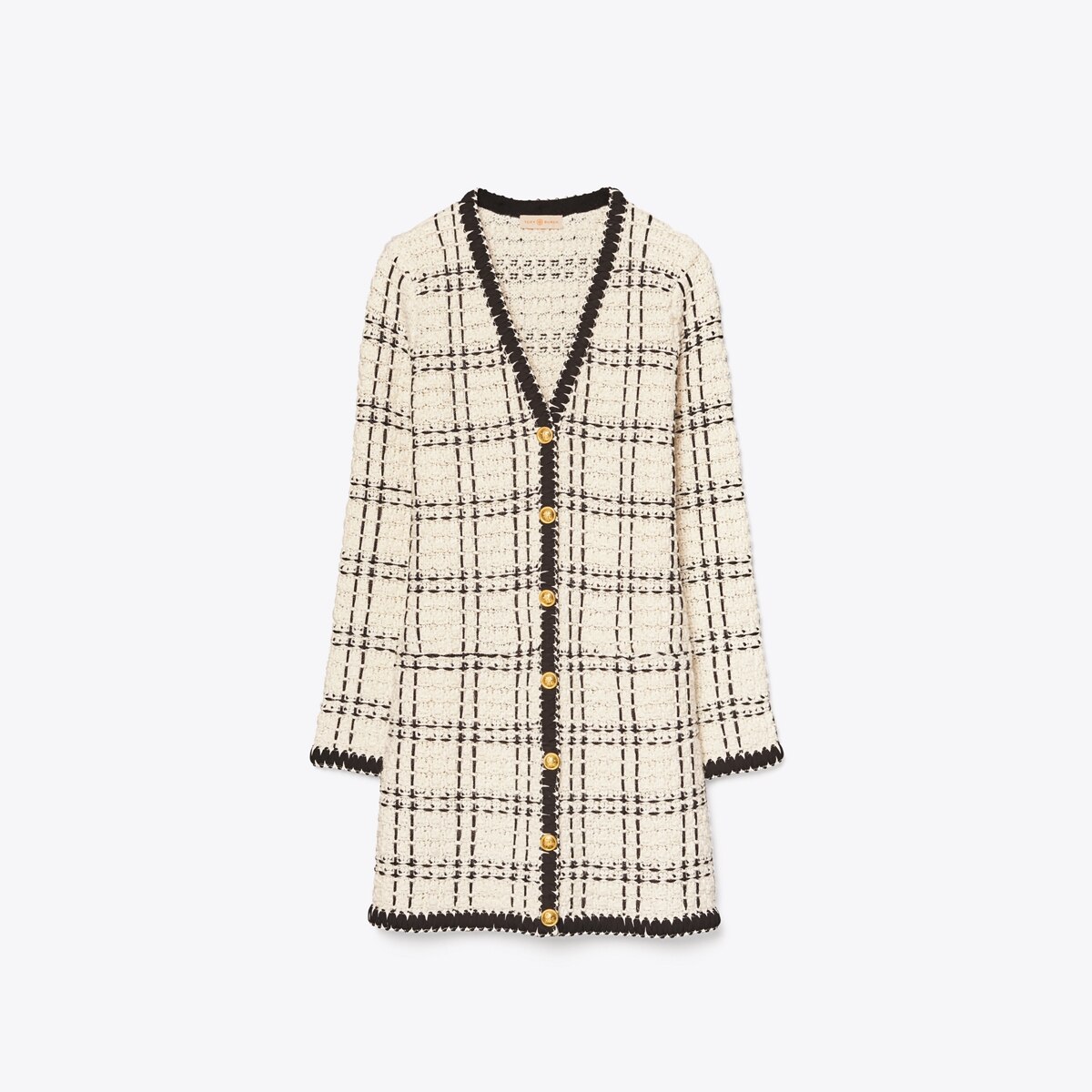 tory burch tweed sweater dress