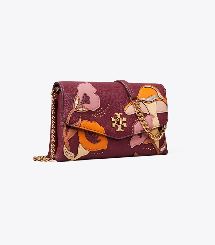 tory burch kira pebbled chain wallet
