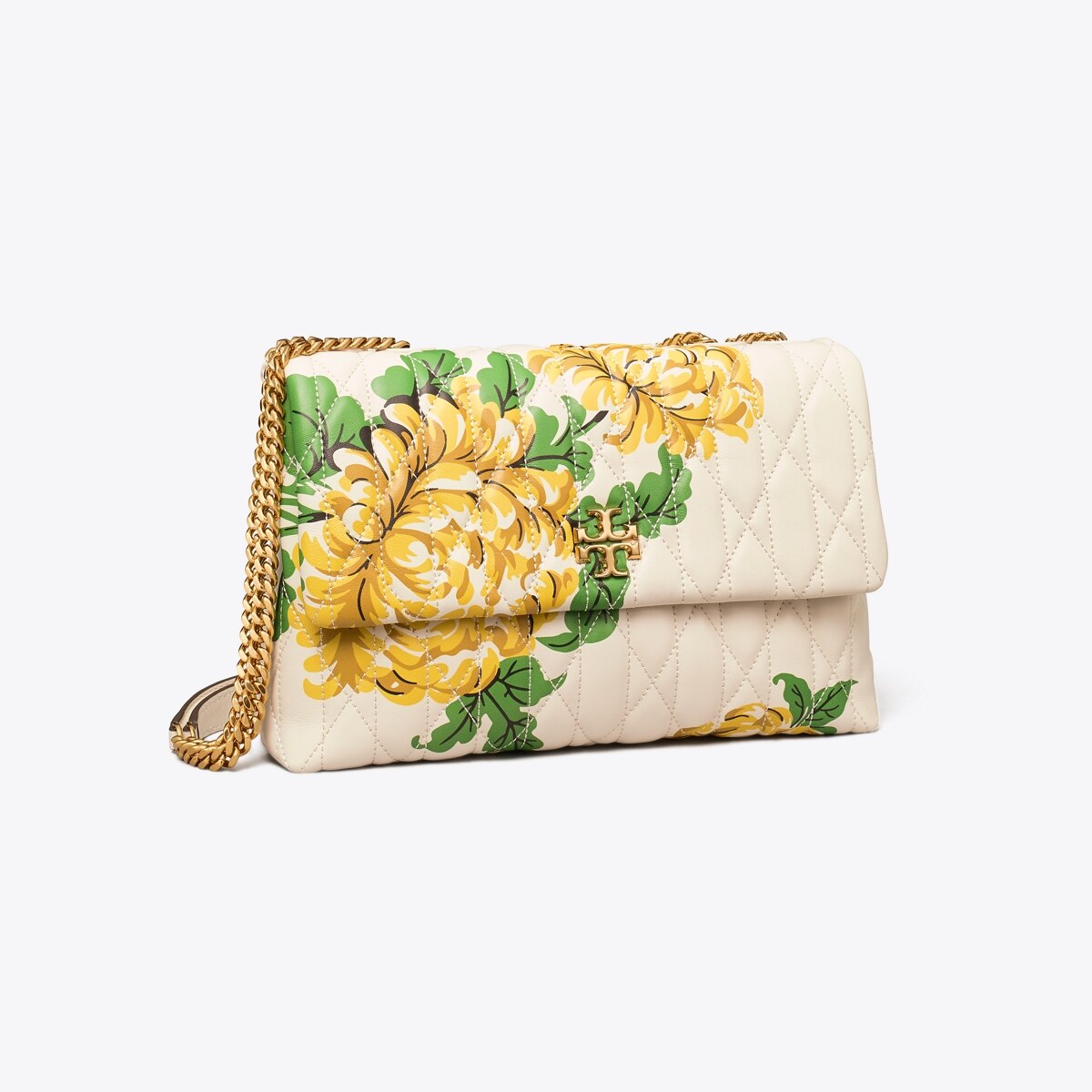 Kira Chevron Floral Convertible Shoulder Bag: Women's Designer 