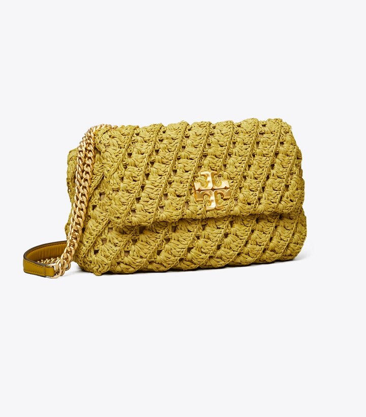 kira crochet raffia crossbody bag