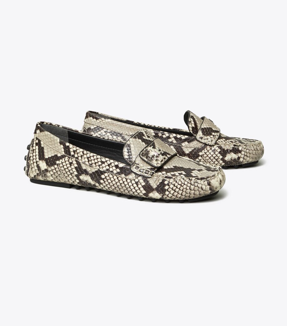 Tory Burch KIRA EMBOSSED-LEATHER DRIVER