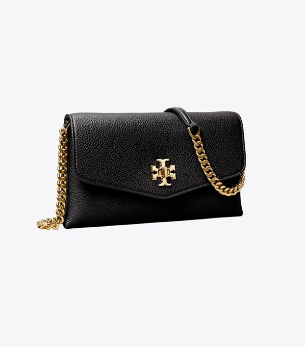 Kira Pebbled Chain Wallet: Women's Shops | Tory Burch