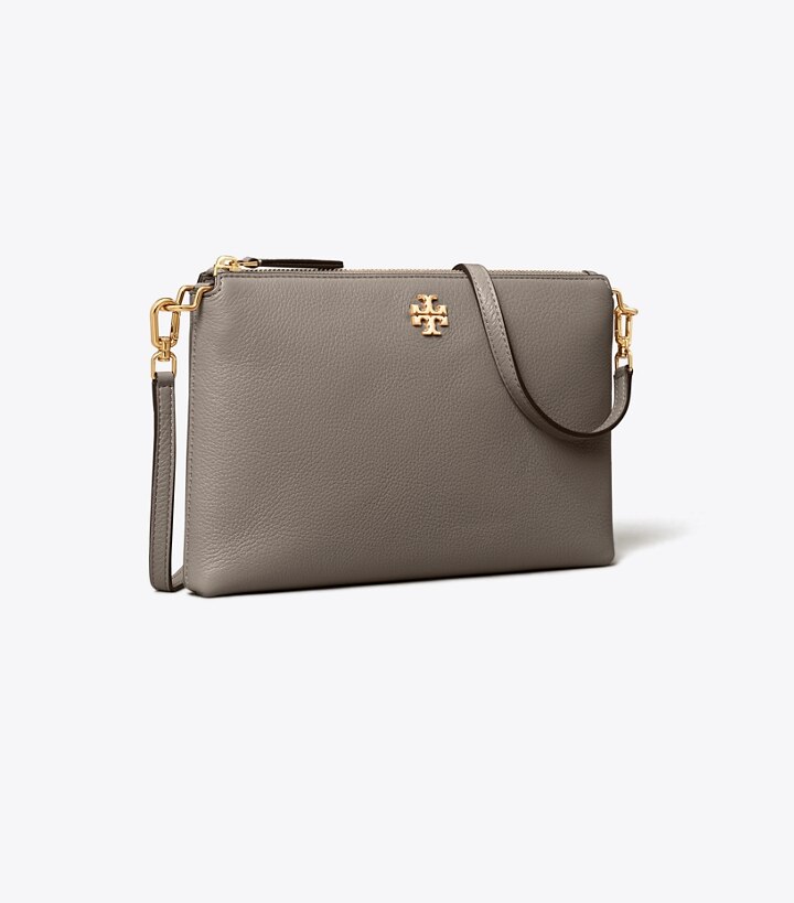 Kira Pebbled Top-Zip Crossbody: Women's Designer Crossbody Bags 