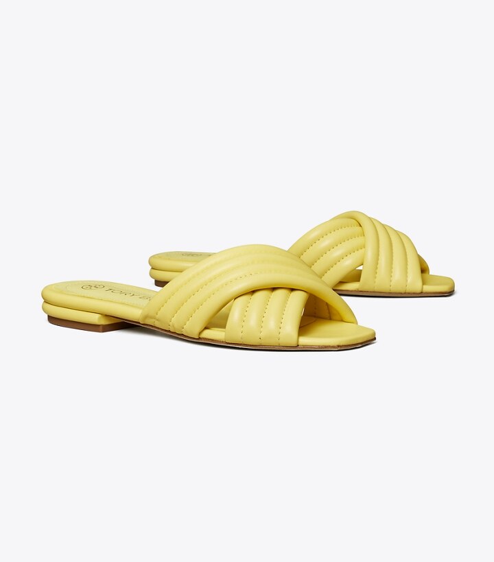 yellow designer sandals