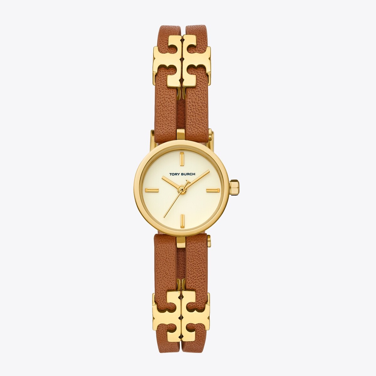 Kira Watch, Luggage Leather, Gold-Tone, 22 x 28 MM