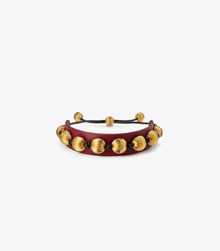 tory burch leather cuff bracelet