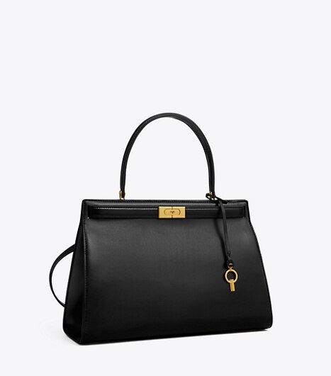 Lee Radziwill Satchel: Fil Coupe, Leather & Calf Hair | Tory Burch
