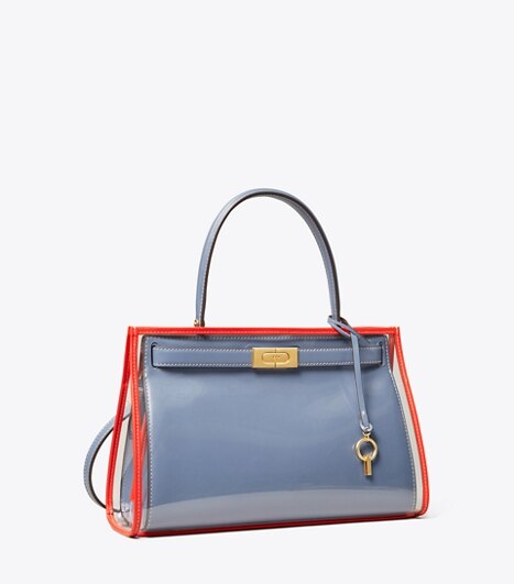 Lee Radziwill Satchel: Fil Coupe, Leather & Calf Hair | Tory Burch ...