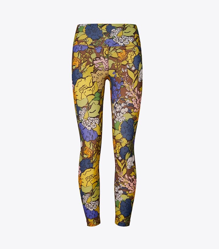 Leggings leggeri stampati 7/8 a vita alta: Donna Abbigliamento | Pantaloni  | Tory Burch IT