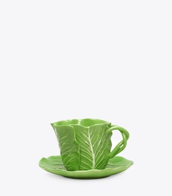 Tory Burch Lettuce Ware Cup Saucer Set Of 2 Women S Home