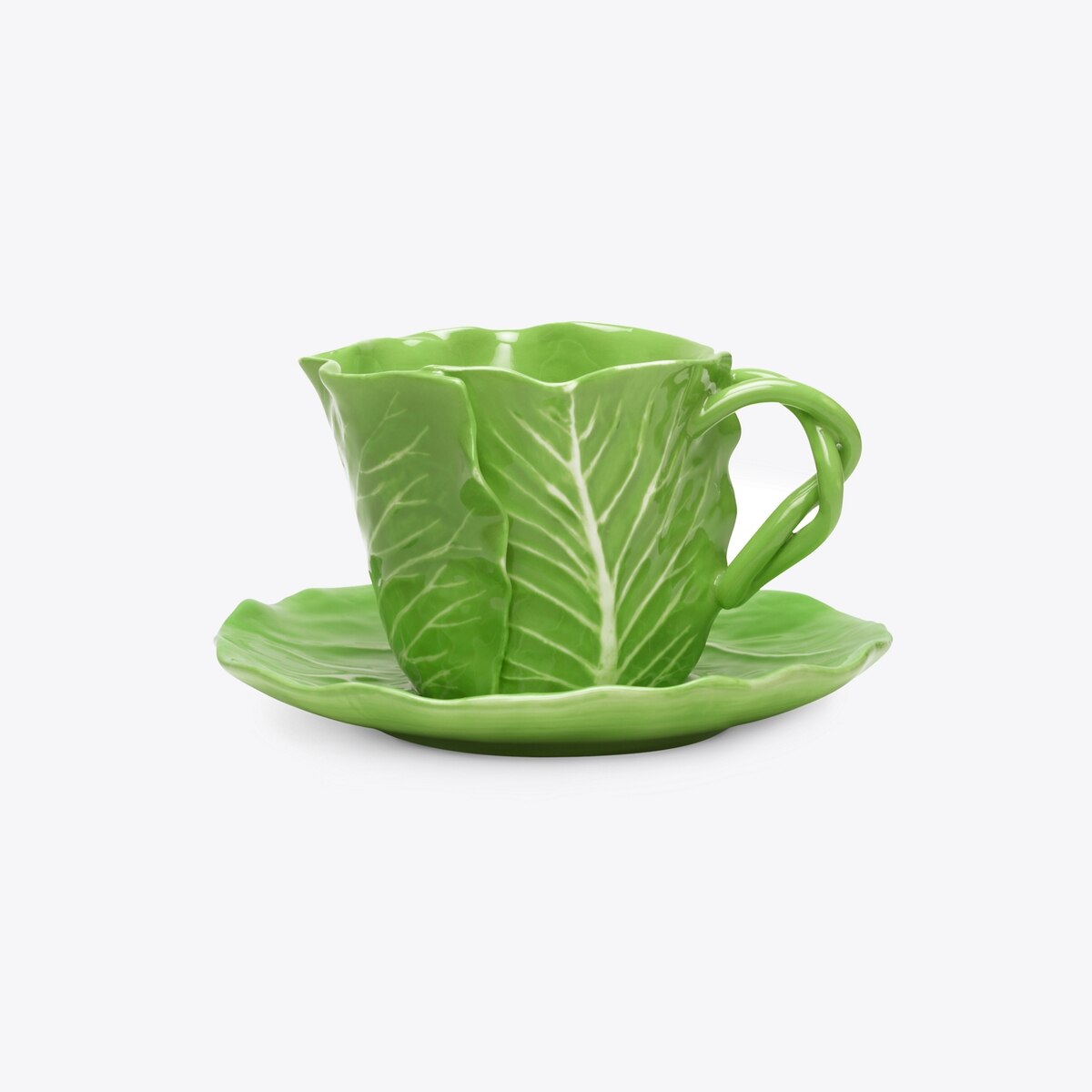 Lettuce Ware Cup & Saucer, Set Of 2 Women's Designer Tabletop