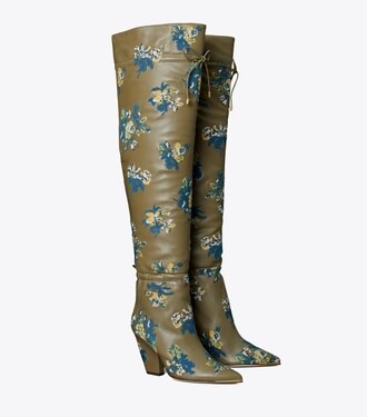 tory burch lila patchwork boot
