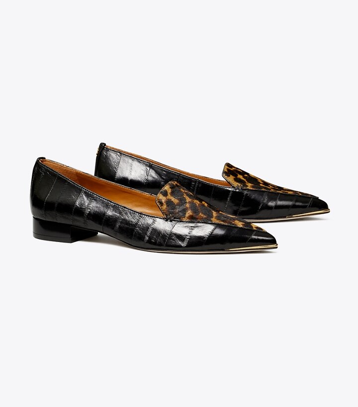 tory burch leather loafers