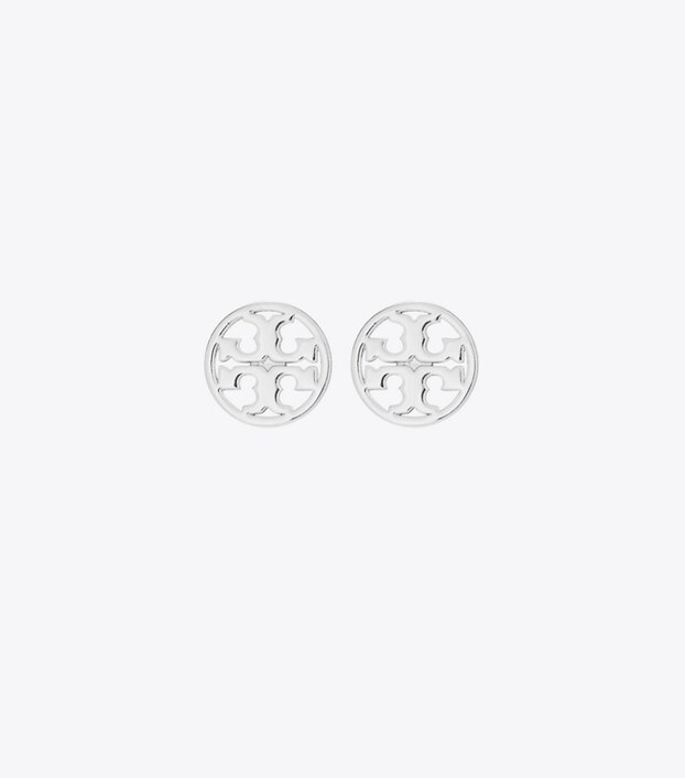Tory Burch Logo Circlestud Earring Women's Accessories