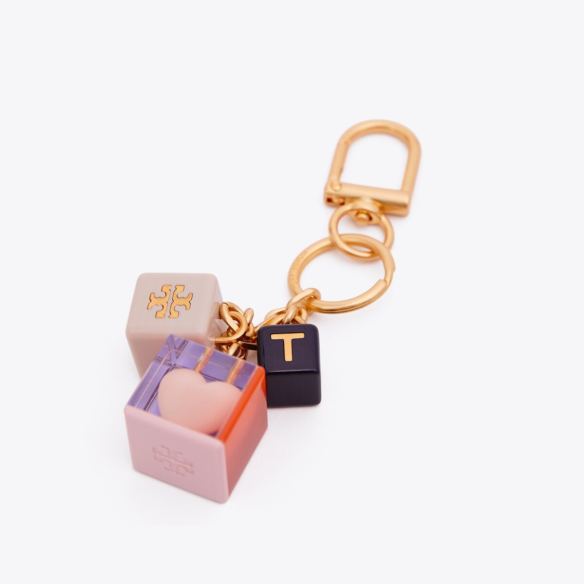 tory burch heart keychain