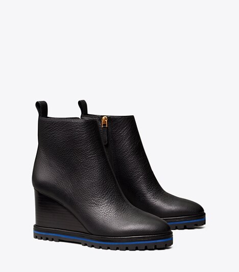 lug wedge booties