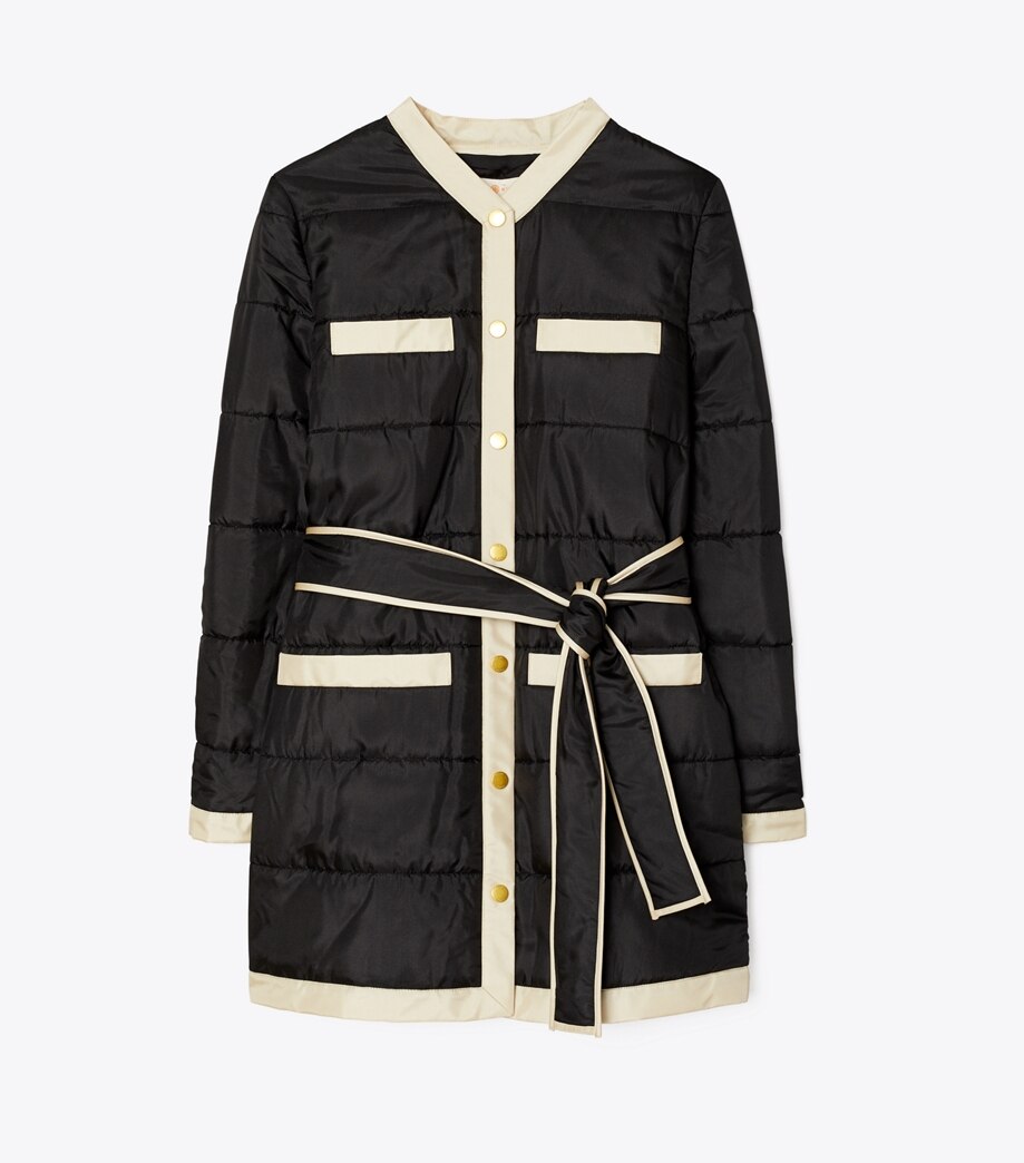 Tory Burch Long Quilted Jacket
