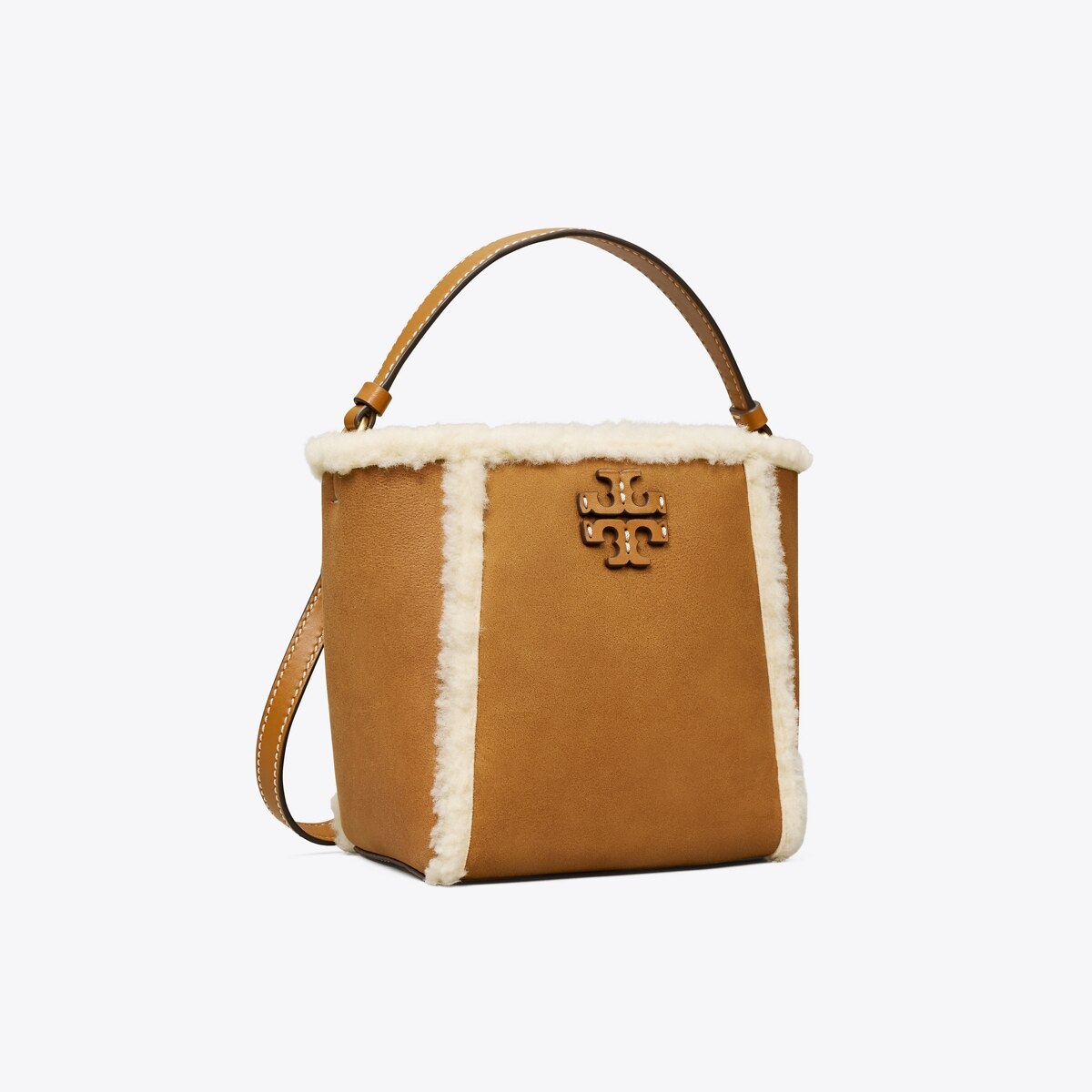 McGraw Shearling Small Bucket Bag: Women's Designer Crossbody Bags 