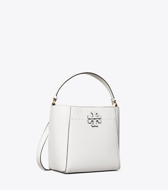 mcgraw embossed small bucket bag