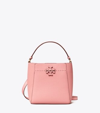 mcgraw embossed small bucket bag
