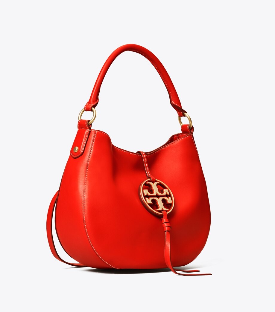 Tory Burch Miller Metal-Logo Mini Hobo