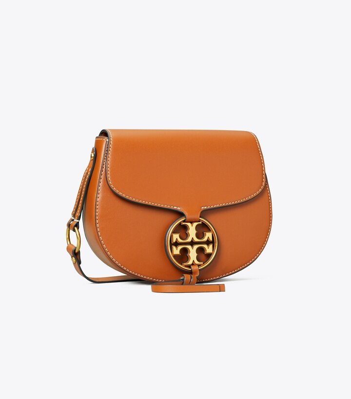Miller Metal-Logo Small Saddlebag: Women's Handbags | Crossbody Bags ...