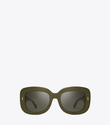 tory burch oversized square logo sunglasses