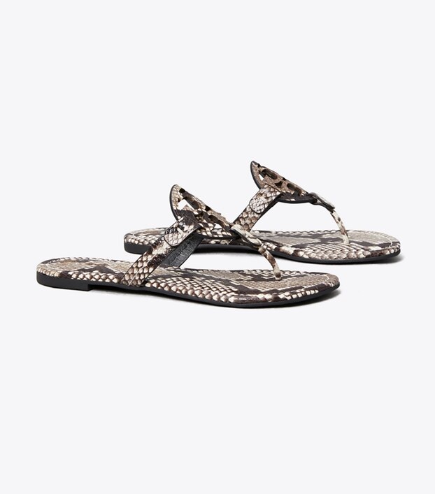 tory burch flip flops snakeskin