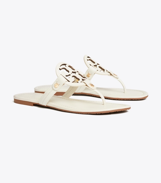 tory burch leather flip flops