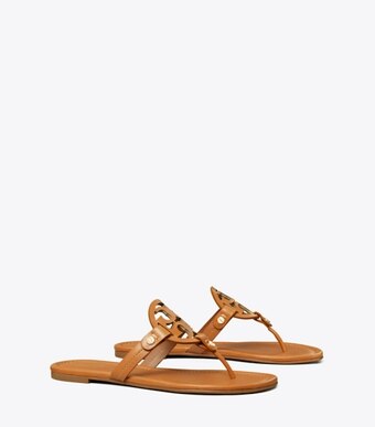 tory burch miller sandals sand patent leather