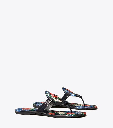 enamel miller flat sandals