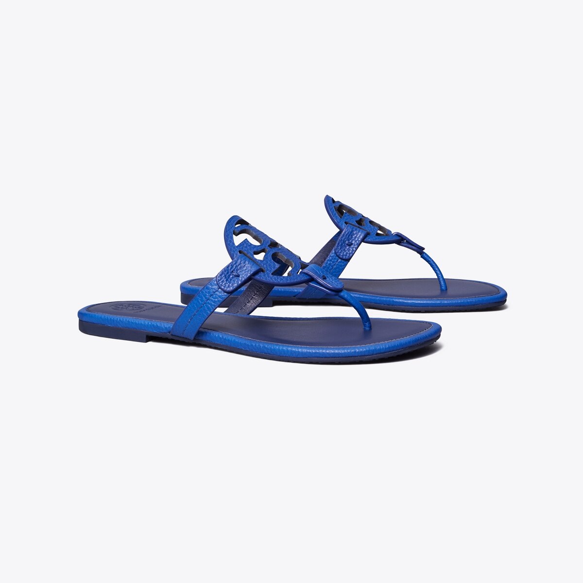 blue tory burch flip flops