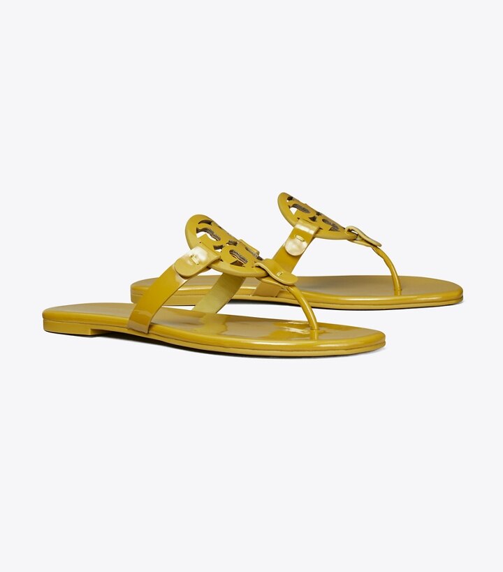 yellow designer sandals