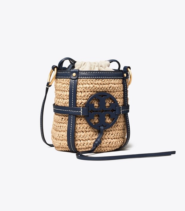 Miller Straw Mini Bucket Bag: Women&#39;s Handbags | Tory Burch