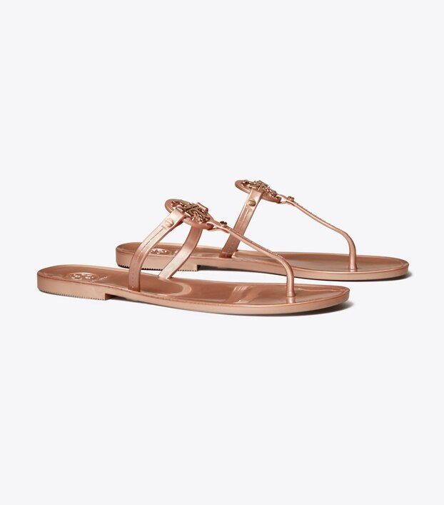 tory burch mini miller clear jelly sandals