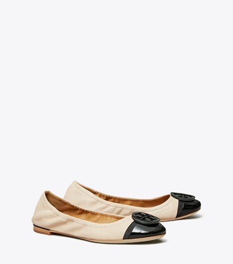 minnie cap toe ballet flat tory burch
