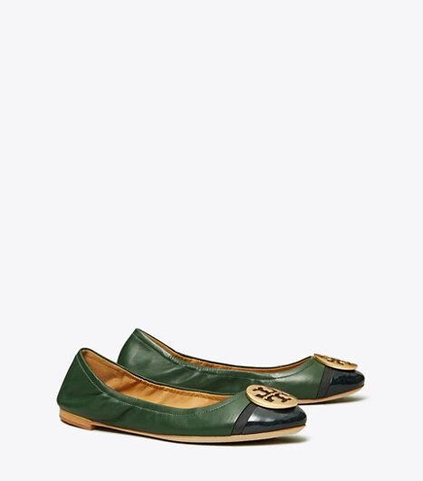 minnie cap toe ballet flat tory burch