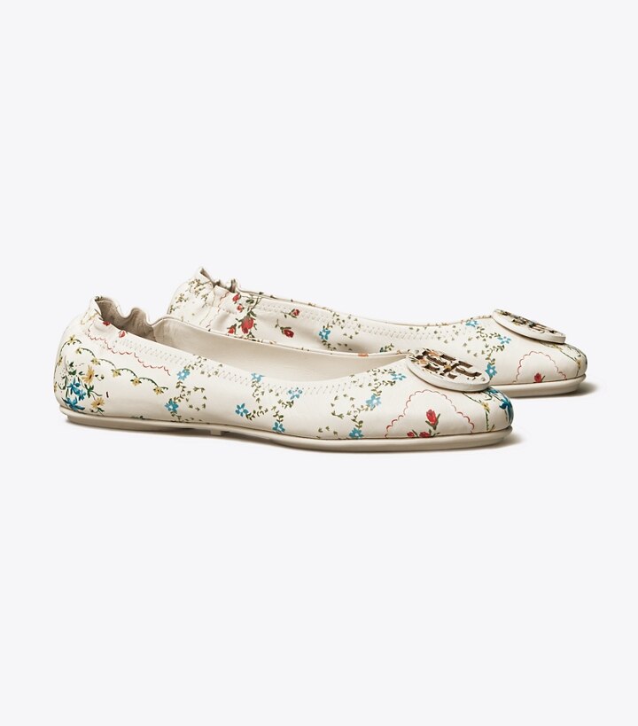 minnie travel leather ballet flats