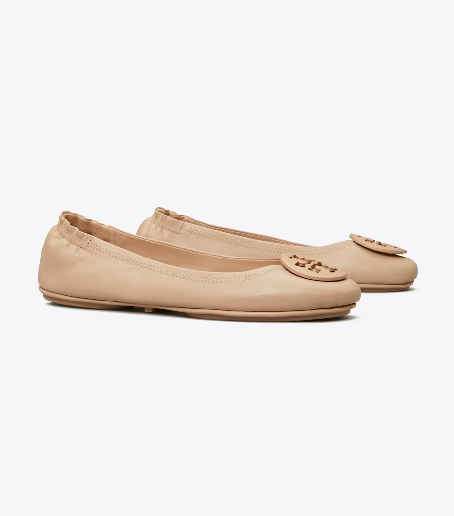 Tory Burch MINNIE TRAVEL BALLET FLAT, LEATHER